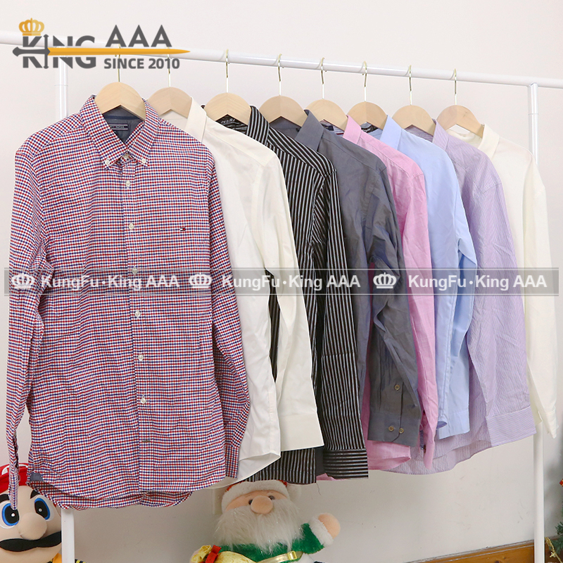 Second-Hand Men Long Sleeve Shirts wholesale product display 1