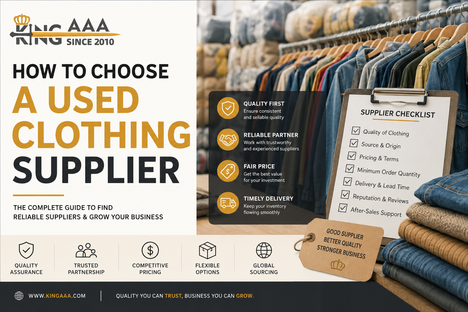 how to choose a used clothing supplier
