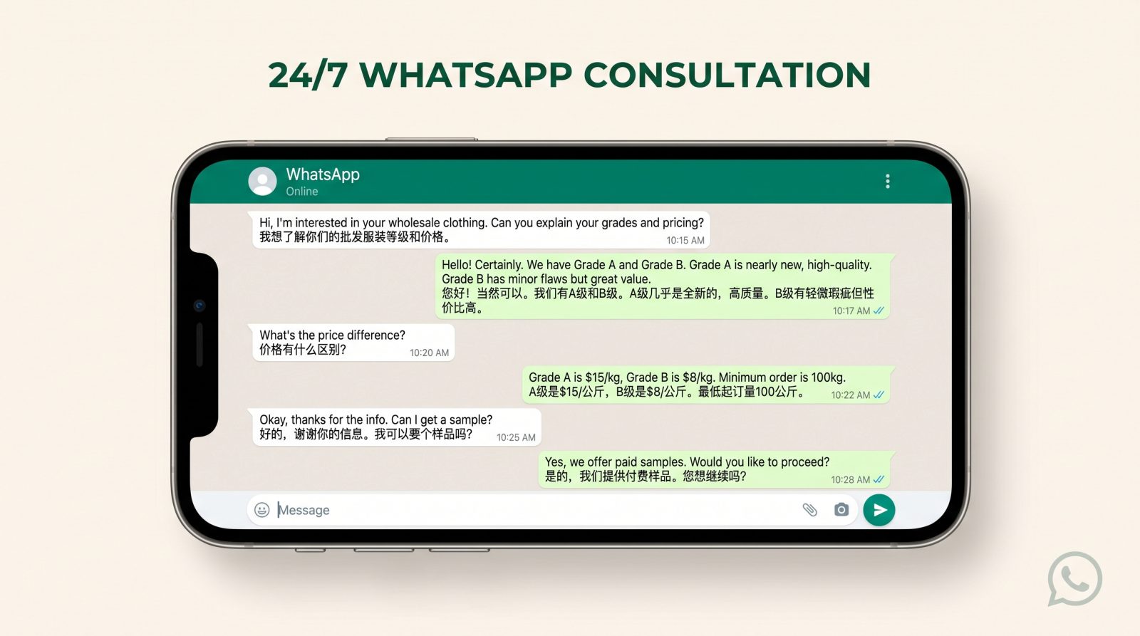 WhatsApp consultation