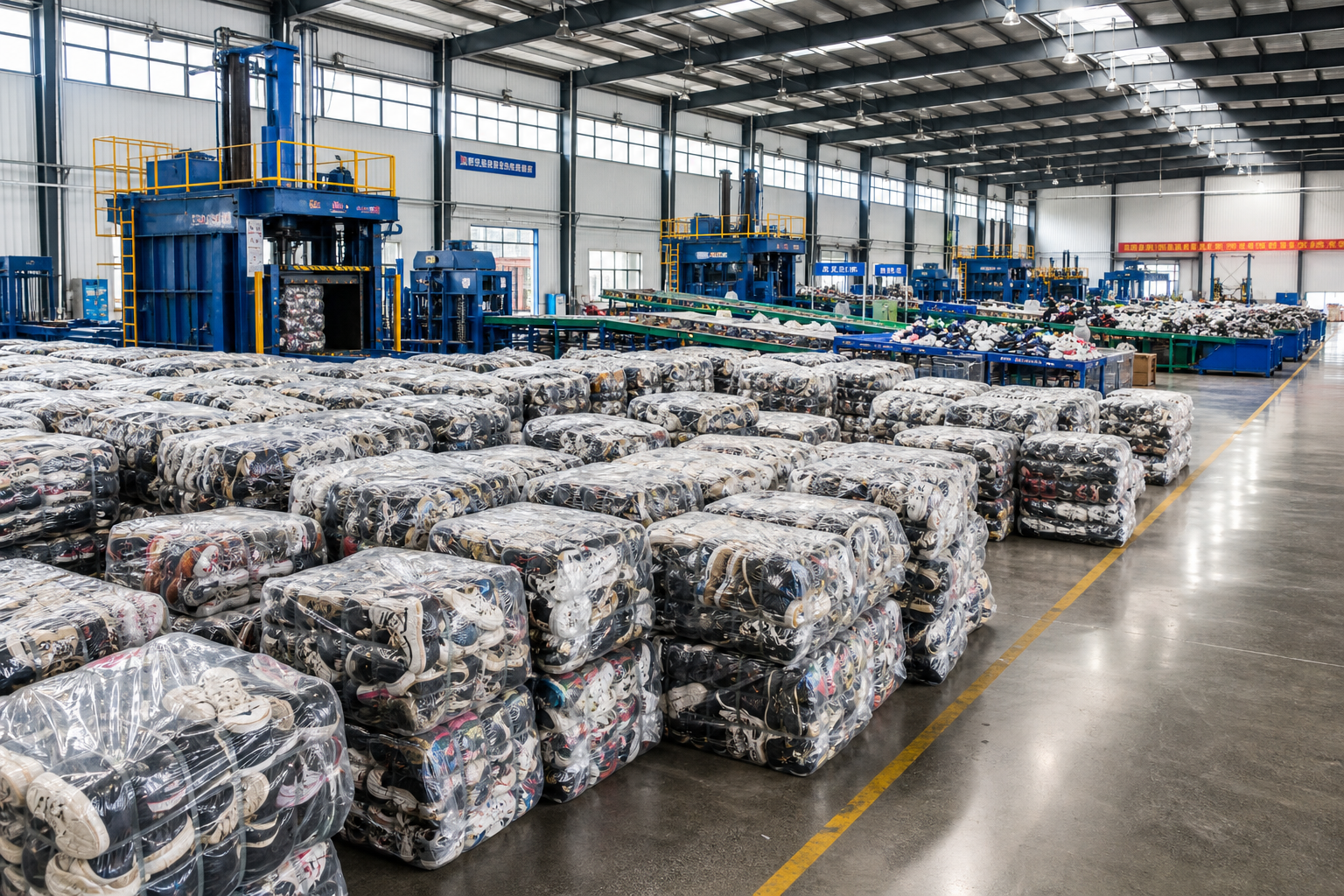 China Guangzhou largest second-hand shoes wholesale factory King AAA warehouse facility for top suppliers of second-hand shoes in johannesburg