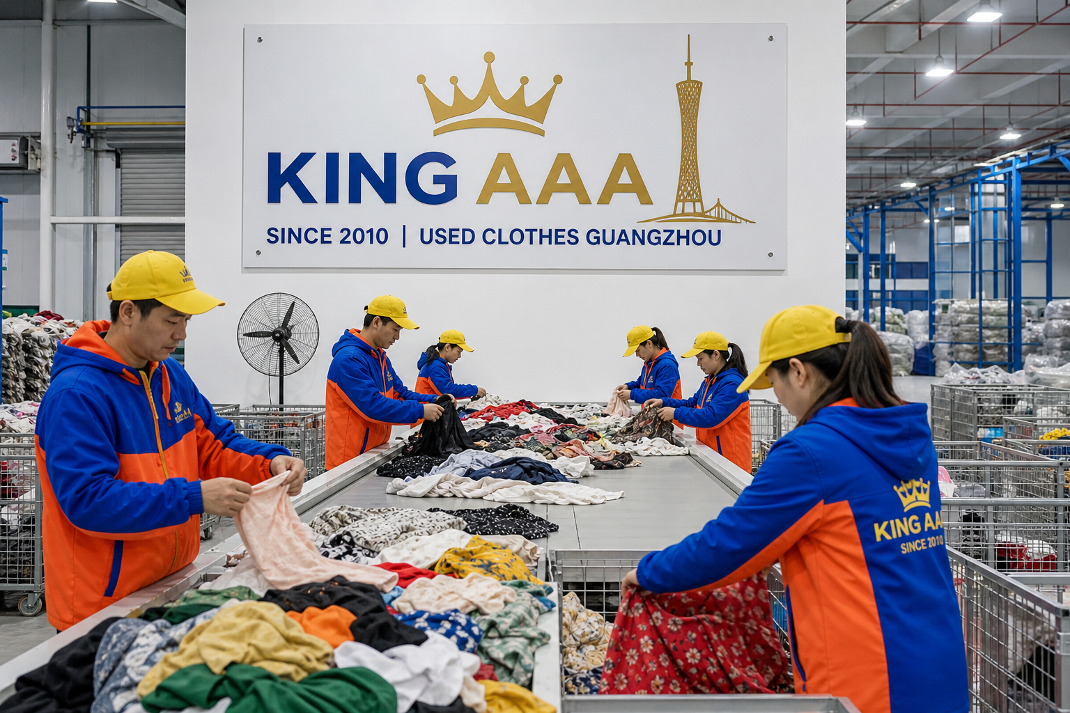 KingAAA 5-step manual sorting and quality inspection for ukay-ukay suppliers in china